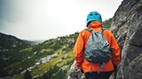 person participating in an outdoor adventure or extreme sport, generative ai