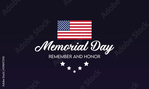 Fotografia Memorial Day - Remember and Honor Poster
