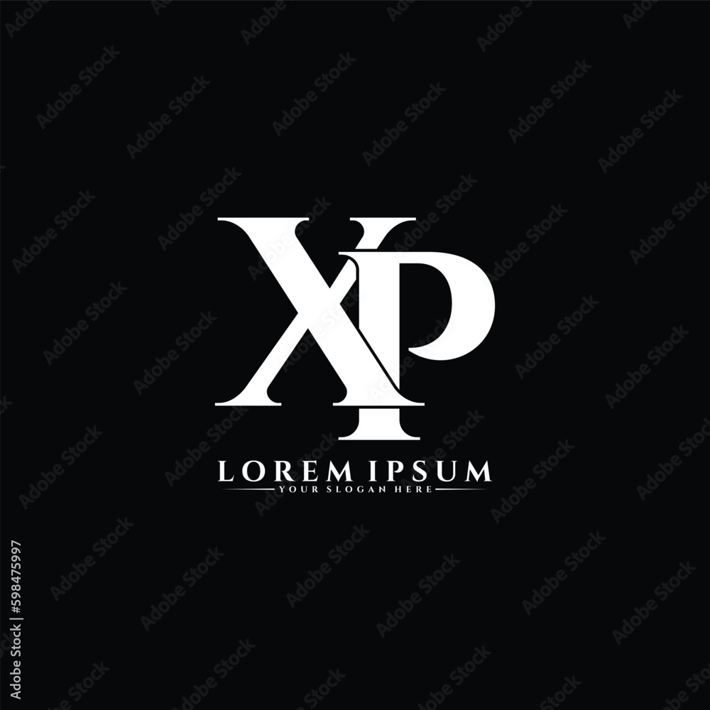 Letter XP luxury logo design vector Letter XP luxury logo design vector