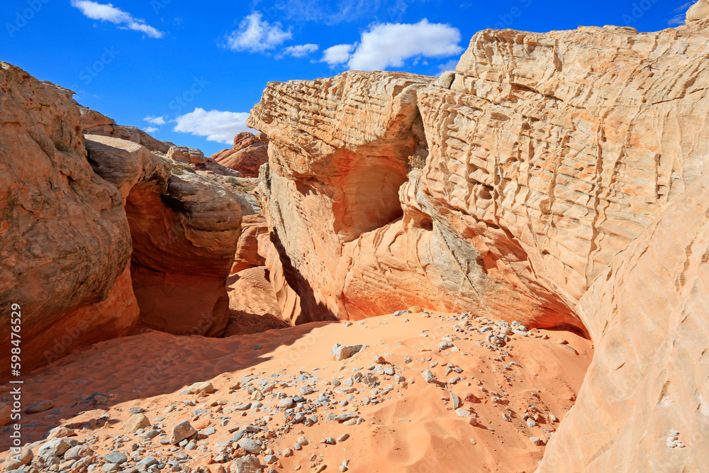 Eroded slot canyon - Valley of Fire State Park, Nevada