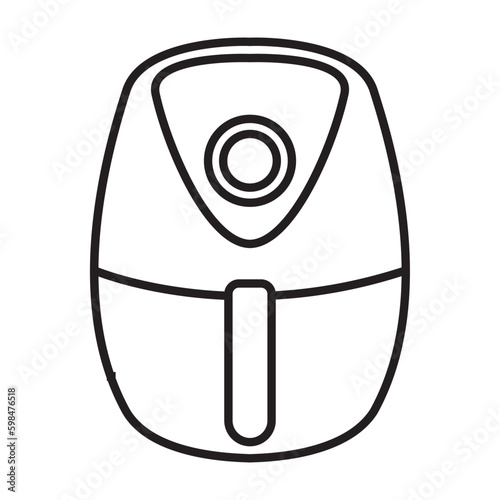cooking airfryer appliance icon vector for graphic design, logo, website, social media, mobile app, UI illustration