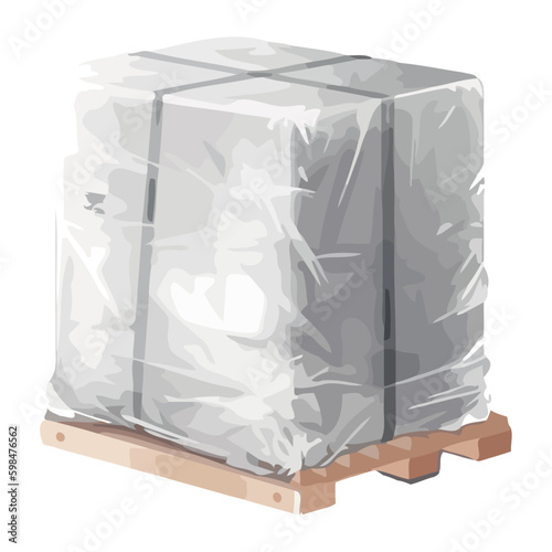 stowages wooden with packing Generative AI