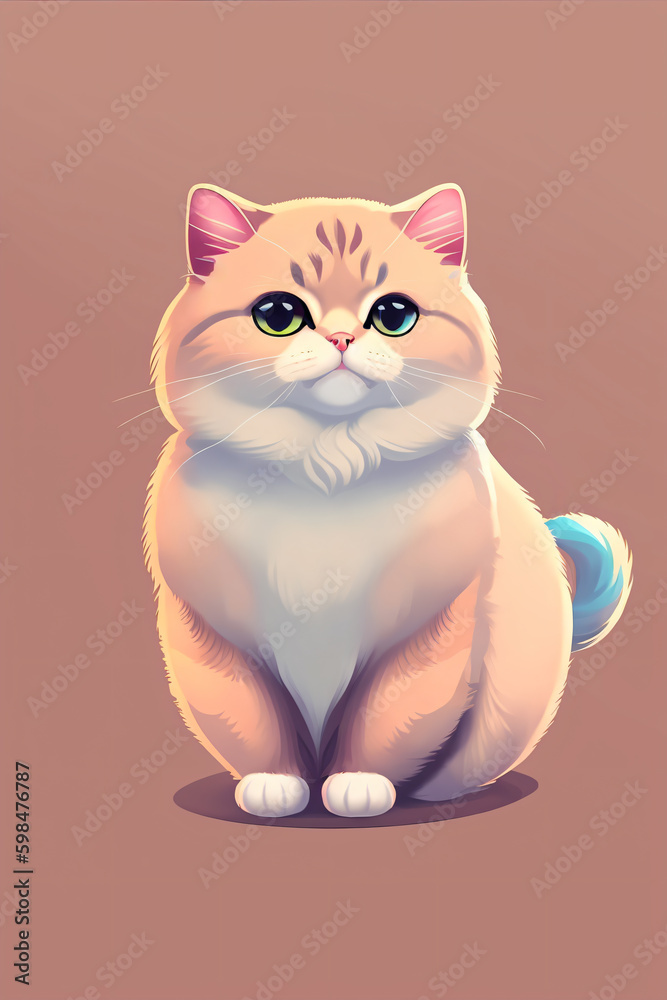 Cute cat illustration