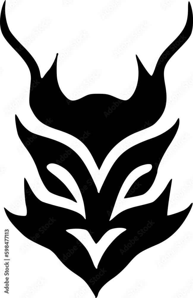Fototapeta premium black evil icon