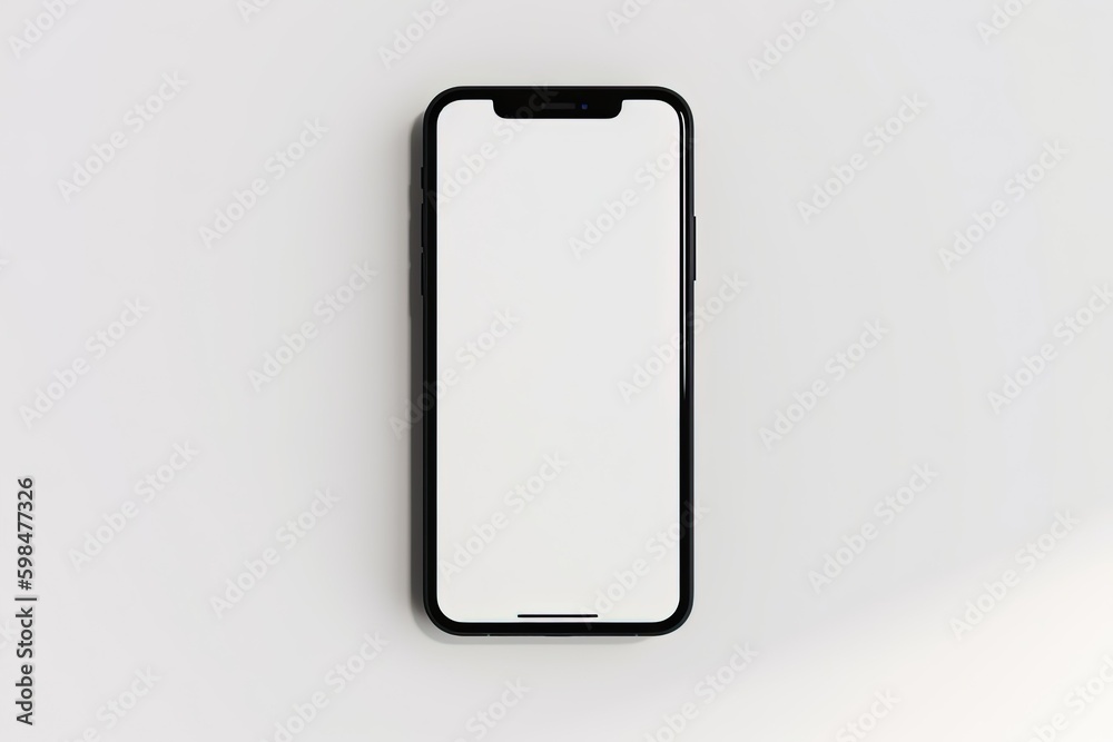 phone with blank screen, white colored smartphone with blank screen isolated on a white colored background phone with blank screen, white colored smartphone with blank screen isolated on a white colored background