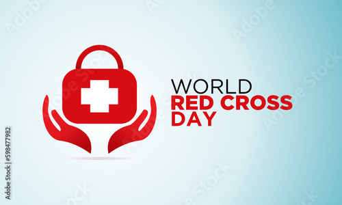 World red cross day concept vector illustration, 8th may red cross health concept with vector elements.