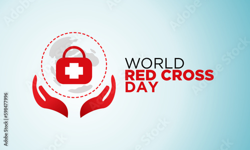 World red cross day concept vector illustration, 8th may red cross health concept with vector elements.