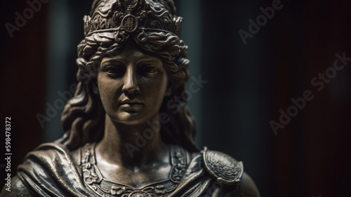 goddess of justice. Generative AI © Putrasatria