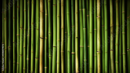 green bamboo texture © 용성 김