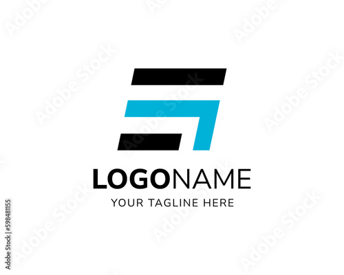 Vector Monoline letter GE or EG or GL  icon logo design template