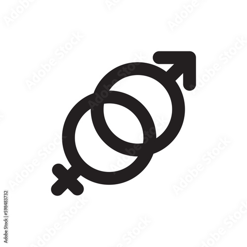 Gender icon or logo isolated sign symbol vector illustration - high quality black style vector icons