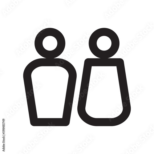 Gender icon or logo isolated sign symbol vector illustration - high quality black style vector icons
