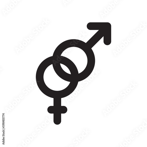 Gender icon or logo isolated sign symbol vector illustration - high quality black style vector icons
