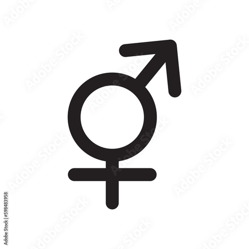 Gender icon or logo isolated sign symbol vector illustration - high quality black style vector icons