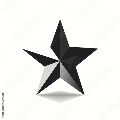 silhouette of star - isolated vector illustration on white background for logo, graphic design, advertising, and marketing. generative ai