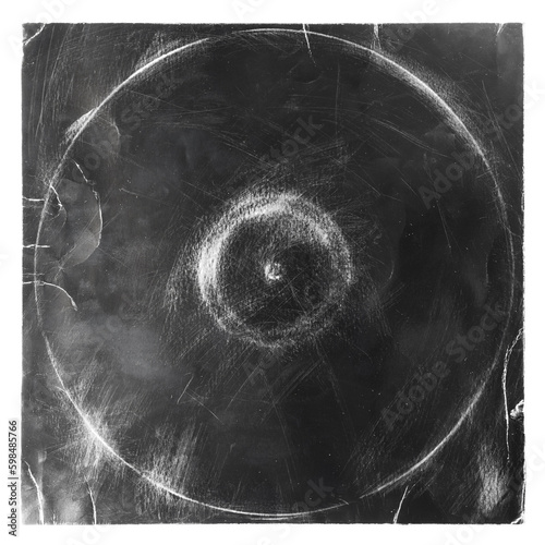 Bilde på lerret Old black vinyl record cover