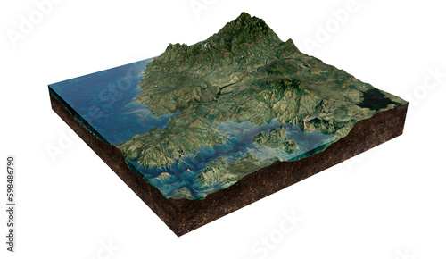 Aconcagua 3D map 