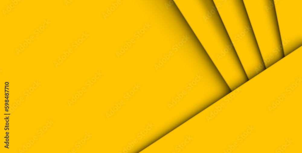 Geometric shapes abstract Yellow background
