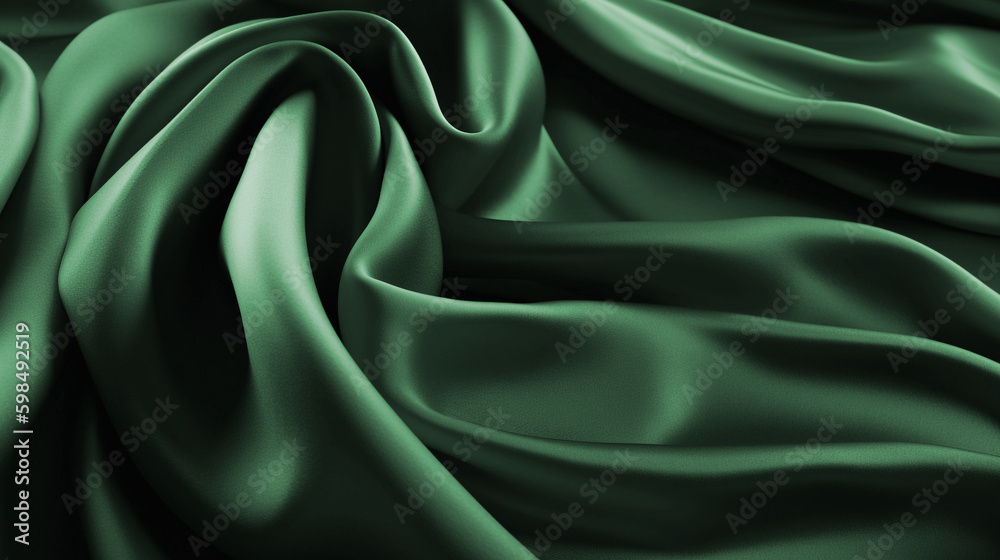 Obraz premium グリーンのシルク