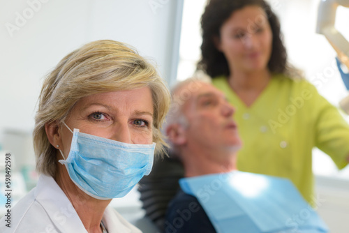 female dentist