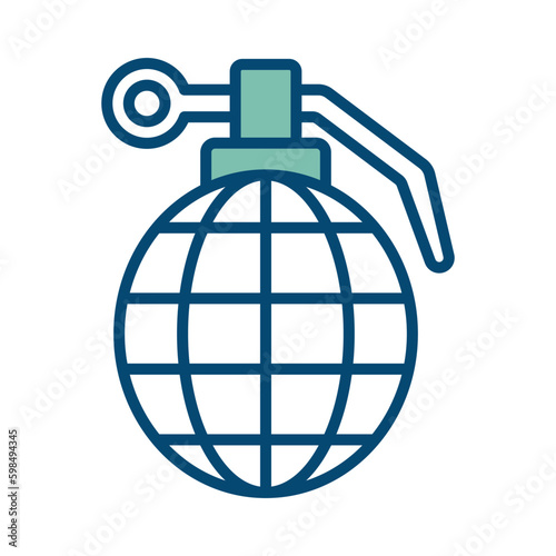grenade icon vector design template in white background