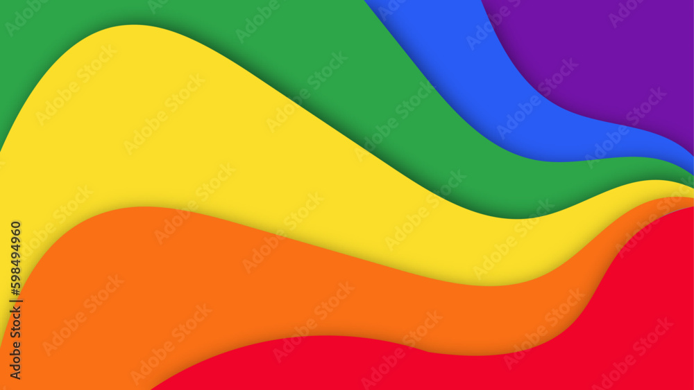 Happy Pride Day with Rainbow Flag colorful pride flag background. Lgbtq Flag Images of pride month
