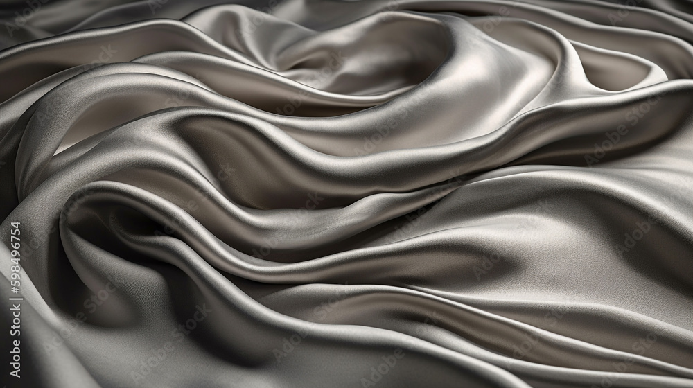 silk waves background. Generative AI silk waves background. Generative AI