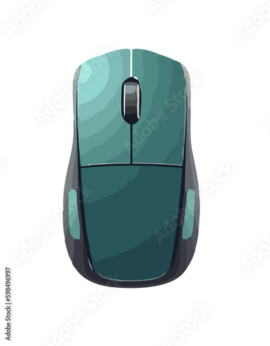 Modern computer mouse vector isolated Generative AI