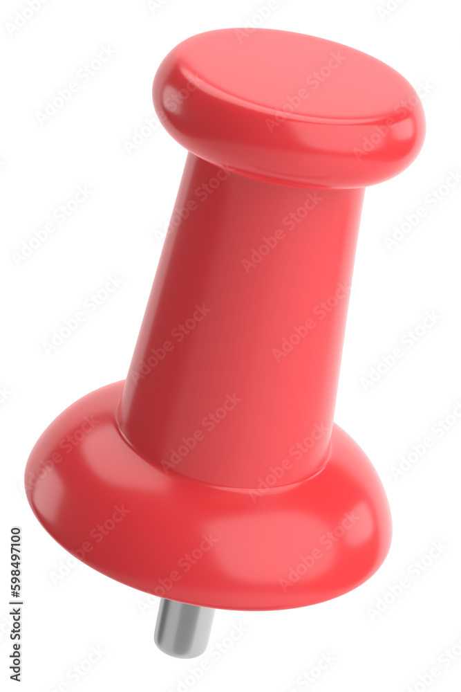 Push pin. Drawing pin. 3D pin. 3D illustration. Push pin. Drawing pin. 3D pin. 3D illustration.