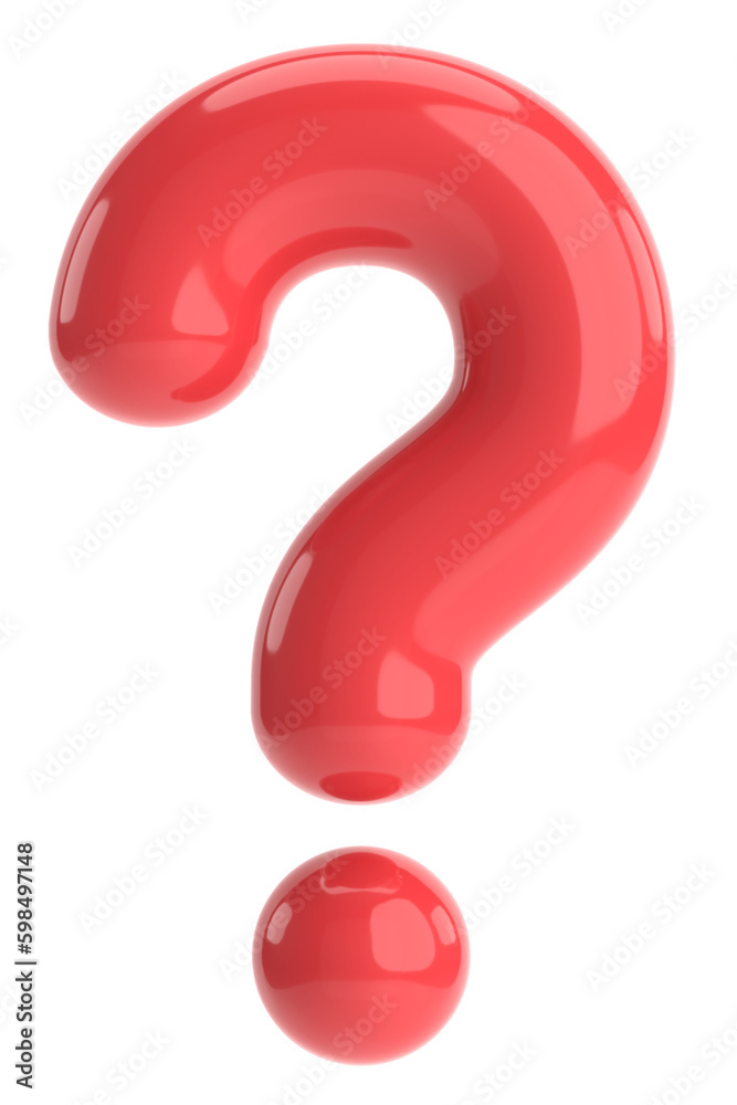 Question mark sign. 3D illustration. Question mark sign. 3D illustration.