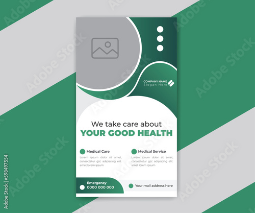 Medical social media instagram story design template