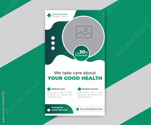 Medical healthcare services instagram stories template