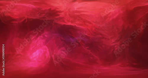Abstract red iridescent multicolored energy magical bright glowing liquid plasma background
