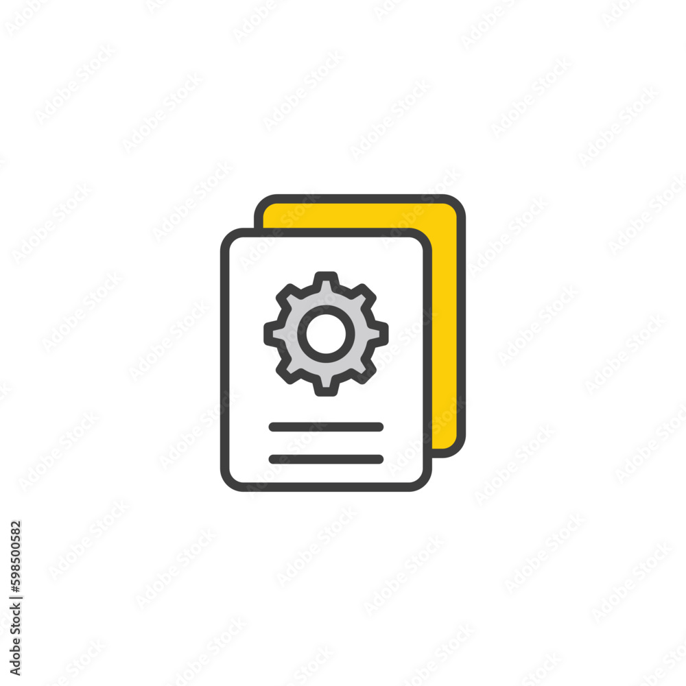 Seo Documents icon design with white background stock illustration Seo Documents icon design with white background stock illustration