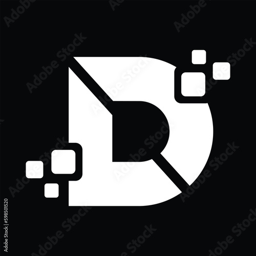 Letter D Logo Template Vector. Abstract Alphabet Logo Concept