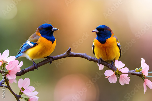 two birds on a branch © Md Imranul Rahman