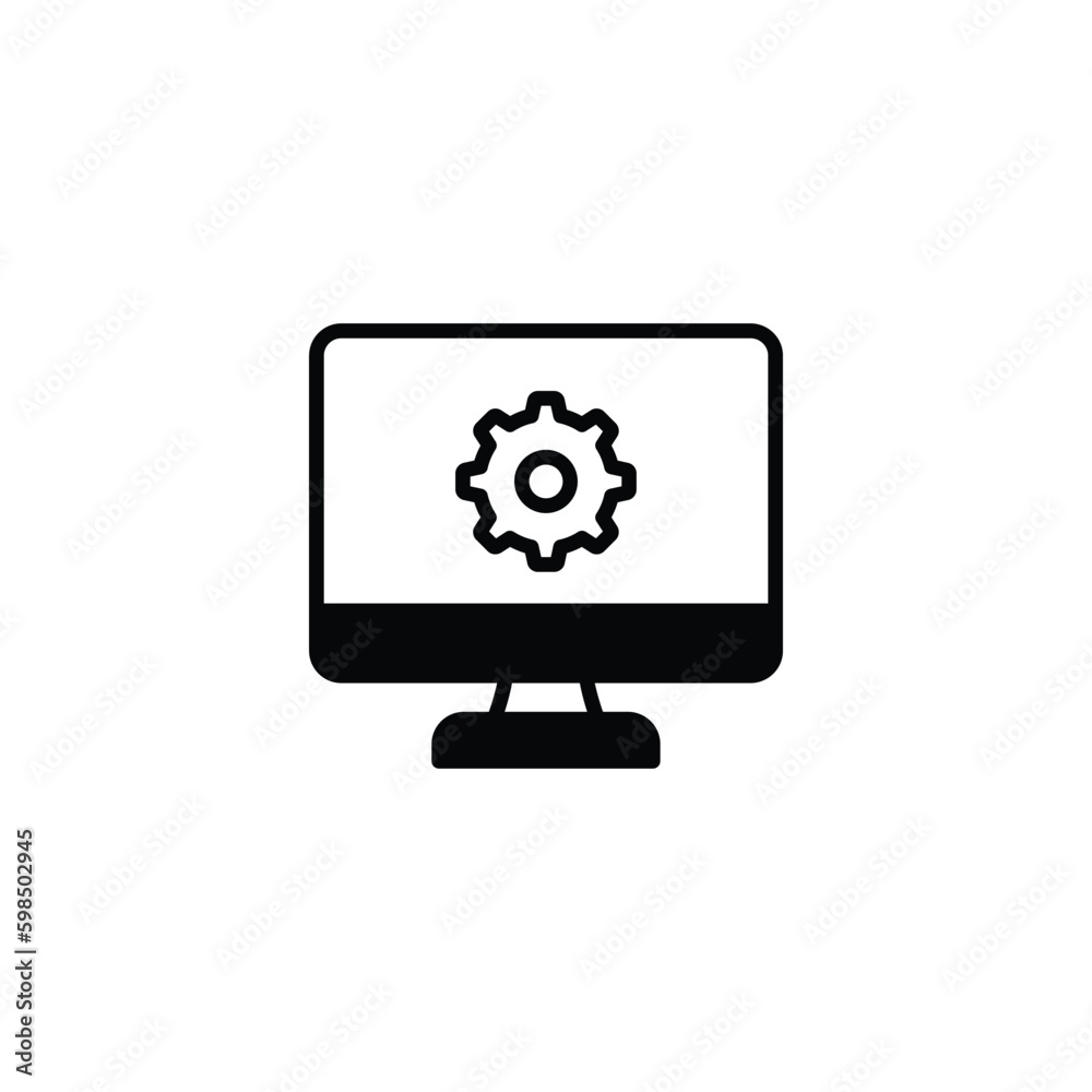Seo Management icon design with white background stock illustration Seo Management icon design with white background stock illustration