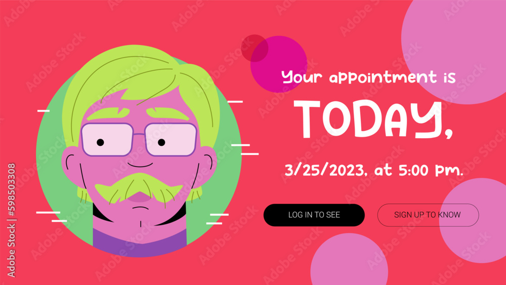 Fototapeta premium Senior Gentleman Banner Template