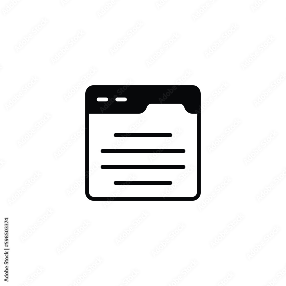Content icon design with white background stock illustration Content icon design with white background stock illustration