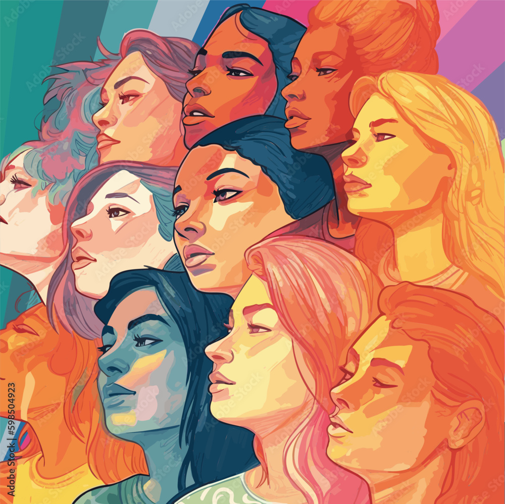 An uplifting and empowering illustration for the LGBTQ community