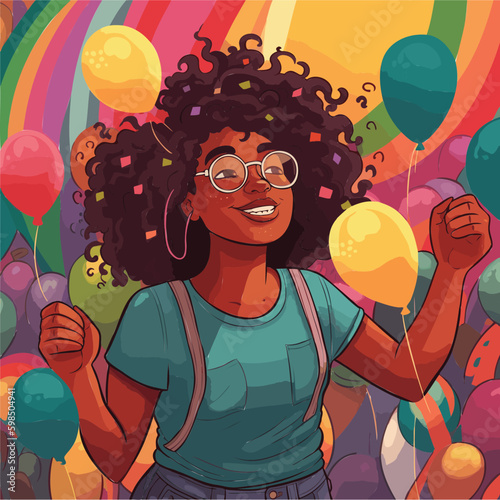 An uplifting and empowering illustration for the LGBTQ community