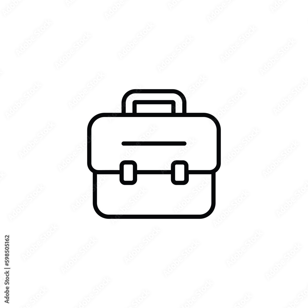Briefcase icon design with white background stock illustration Briefcase icon design with white background stock illustration