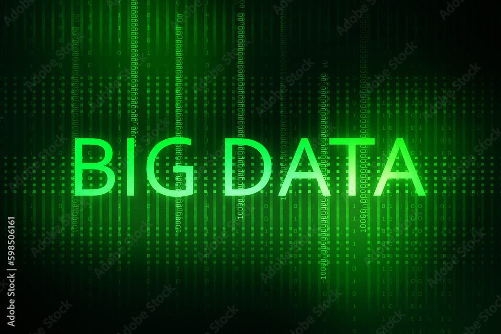 Fototapeta premium 2d illustration abstract Big data 