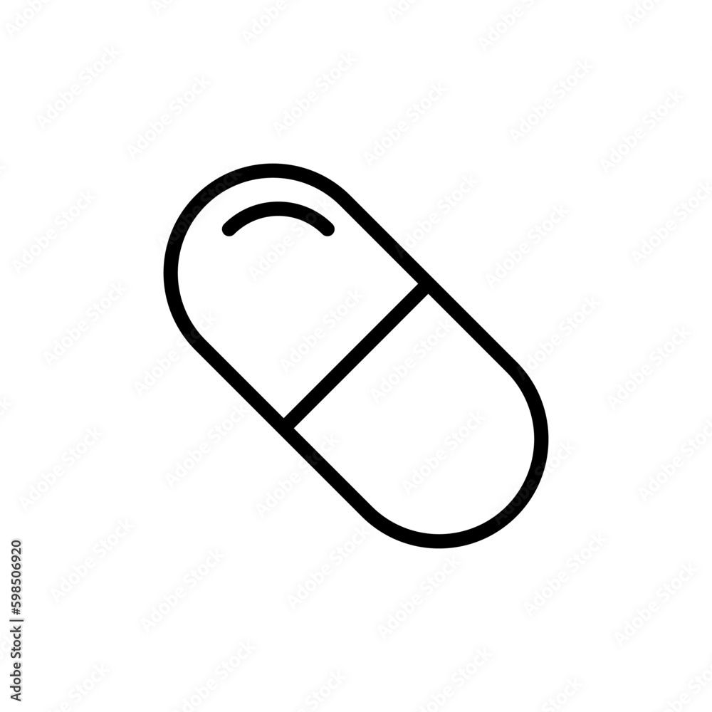 Capsule and Pill icon vector design templates Capsule and Pill icon vector design templates