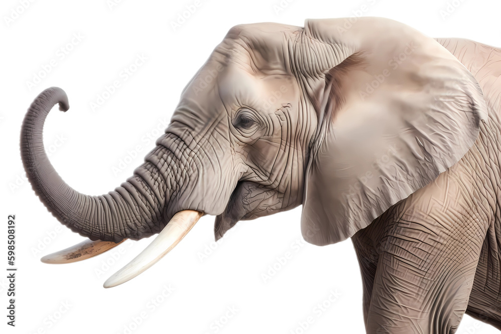 Obraz premium elephant isolated on white