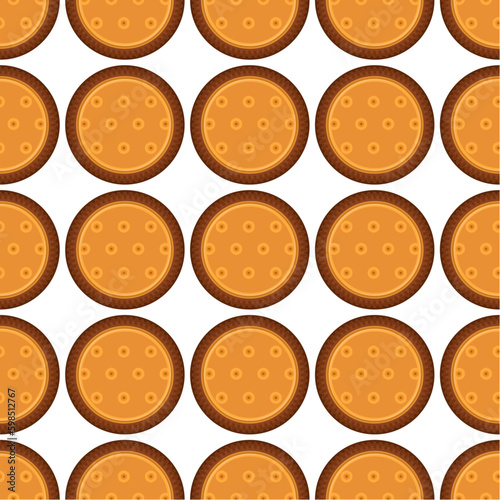 Pattern homemade cookie different taste in pastry biscuit