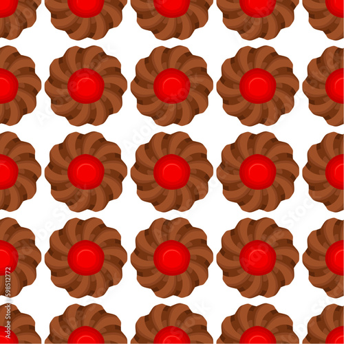 Pattern homemade cookie different taste in pastry biscuit