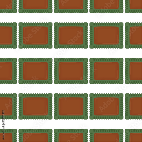 Pattern homemade cookie different taste in pastry biscuit