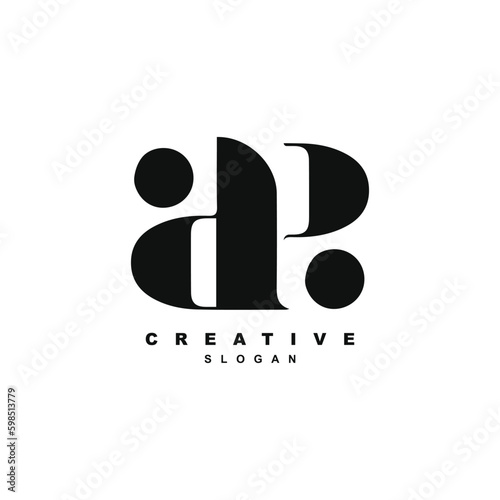 Luxury letter AA or AP logo design for your brand or business