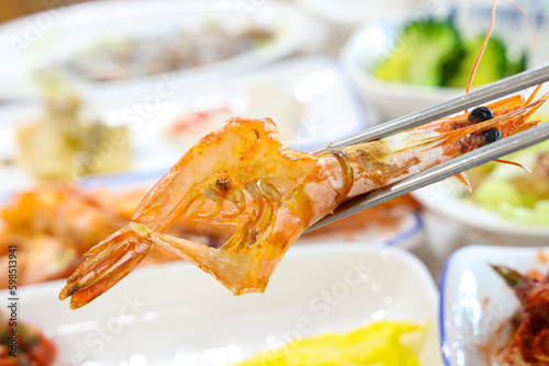 grilled shrimp on a plate